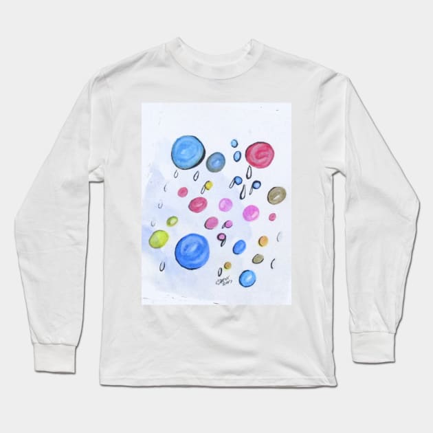 Art Doodle No. 2 Long Sleeve T-Shirt by cjkell